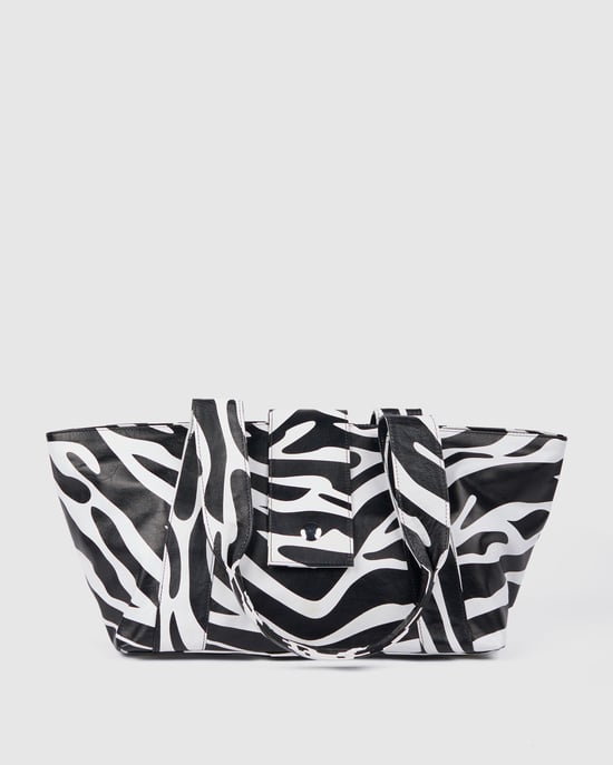 Maxi Shopper Savanna Zwarte Streep Tas - Image 2