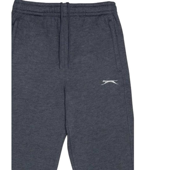 Slazenger Effen joggingbroeken van fleece voor kinderen (Houtskool mergel) - Image 3