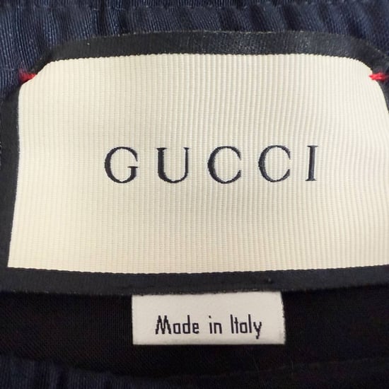 Gucci broek met trekkoord in marineblauw katoen - Image 4