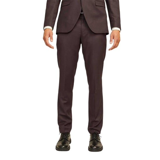 Jack And Jones Heren Solaris formele broek met rechte pijpen en slank model (Bruin) - Image 1