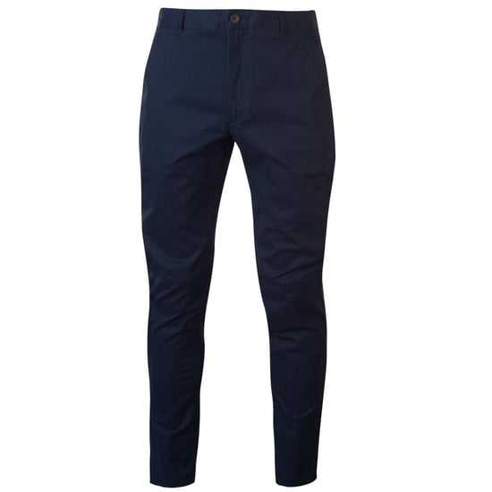 Farah Slanke chino voor heren van iepenhout (Marine) - Image 1