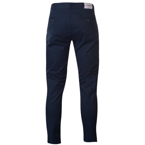 Farah Slanke chino voor heren van iepenhout (Marine) - Image 2