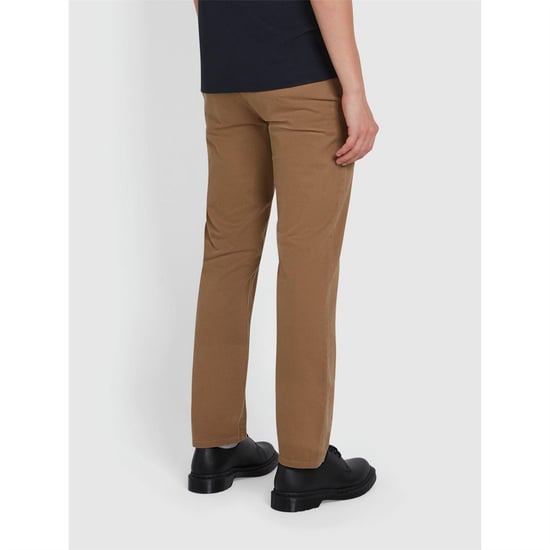 Farah Slanke chino voor heren van iepenhout (Licht zand) - Image 3