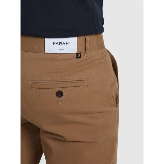 Farah Slanke chino voor heren van iepenhout (Licht zand) - Image 4