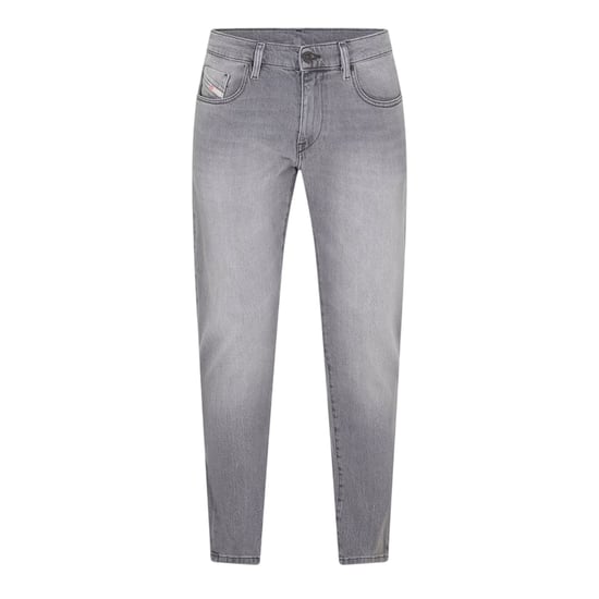 Diesel Herenjeans van denim met 5 zakken en rechte pijpen (Grijs) - Image 1