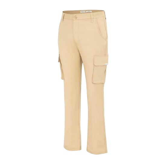 SoulCal Heren Effen Slim Cargo Broek (Crème) - Image 3