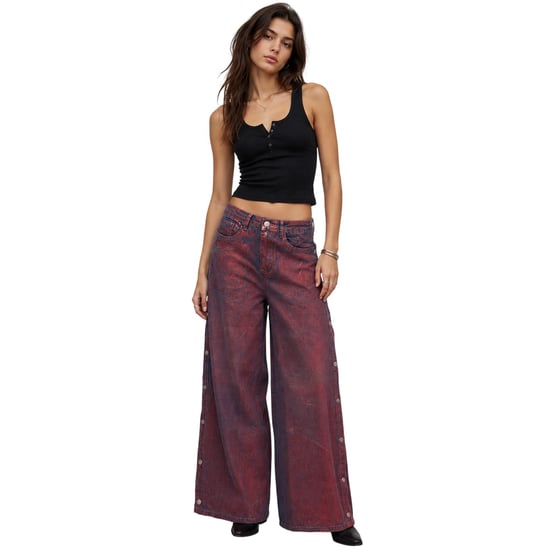 AmyLynn Wren-broek met wijde pijpen voor dames (floretsport) (Rood) - Image 3