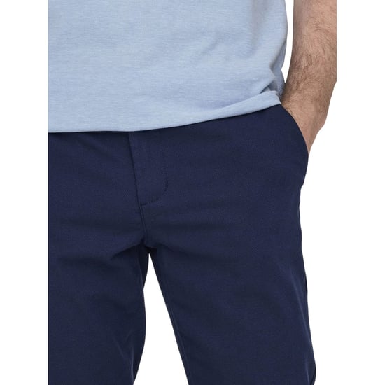 Only Effen Slim Herenbroek (Donkere marine) - Image 3