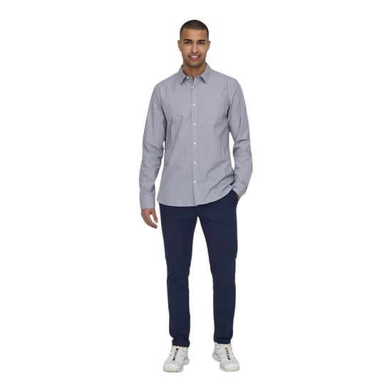 Only Effen Slim Herenbroek (Donkere marine) - Image 4