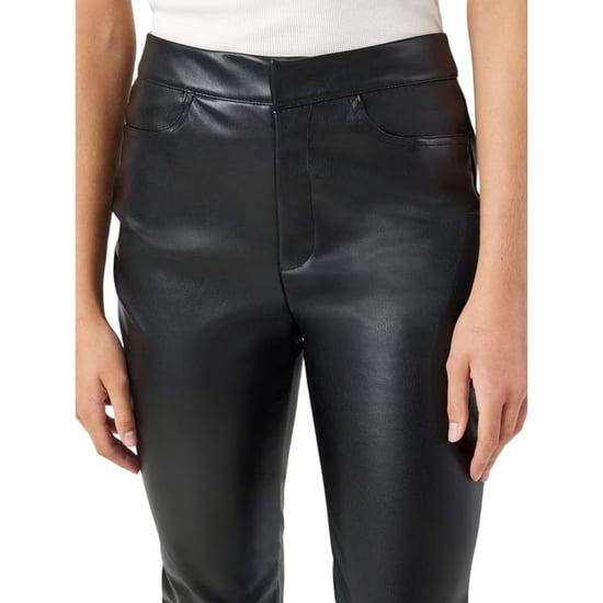 Noisy May Dames Faux Leren Chino's (Zwart) - Image 3