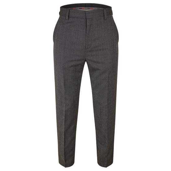 Hugo Heren Katoenen Rechte Pantalon (Grijs) - Image 1
