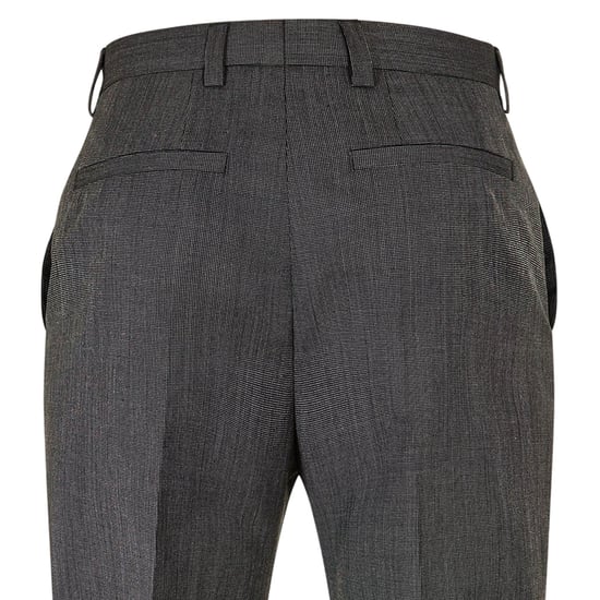 Hugo Heren Katoenen Rechte Pantalon (Grijs) - Image 4