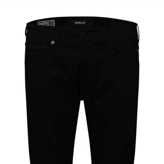 Replay Heren Rechte Jeans (Zwart) - Image 3