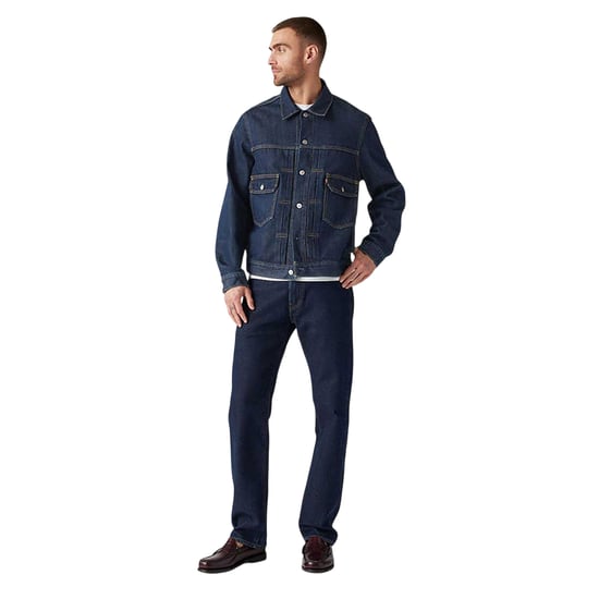 Levis Heren 505 Straight Leg-jeans in Deepest Denim (Blauw) - Image 1