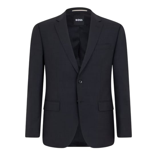 Boss Heren Colbert met Revers (Donkergrijs) - Image 1