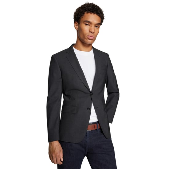 Boss Heren Colbert met Revers (Donkergrijs) - Image 3