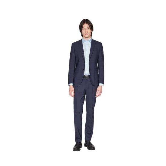Boss Heren Colbert met Revers (Blauw) - Image 4