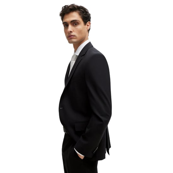 Boss Heren Colbert met Revers (Zwart) - Image 3