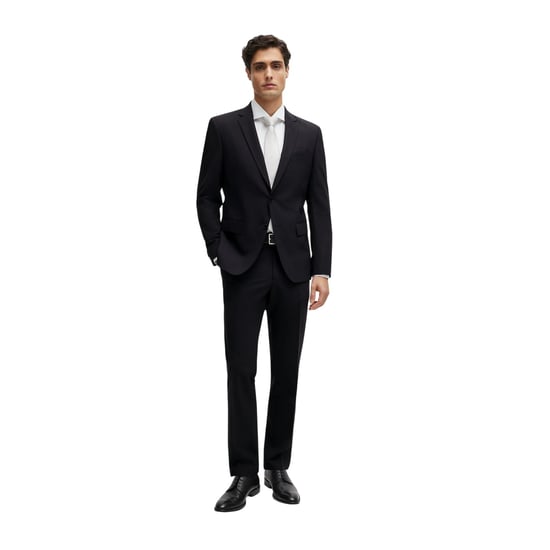 Boss Heren Colbert met Revers (Zwart) - Image 4