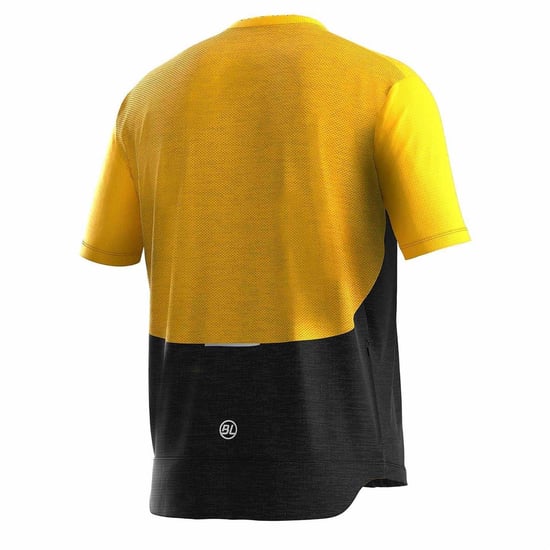 Bicycle Line Heren Sentiero Korte Mouwen Fietsshirt (Zwart/Geel) - Image 2