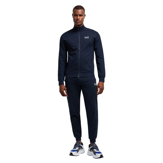 Emporio Armani EA7 Heren Katoenen Blend Trainingspak Set (Marineblauw) - Image 3