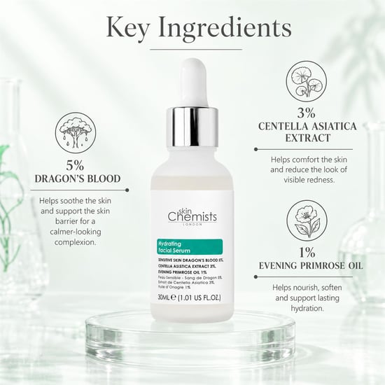 skinChemists Gezichtsserum voor de gevoelige huid: 5% drakenbloed, 3% centella asiatica, 30 ml - Image 3