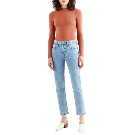 Levis 501 Straight Ankle Grazer-jeans voor dames (Lichtblauw) - Image 1