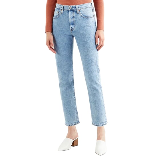 Levis 501 Straight Ankle Grazer-jeans voor dames (Lichtblauw) - Image 2