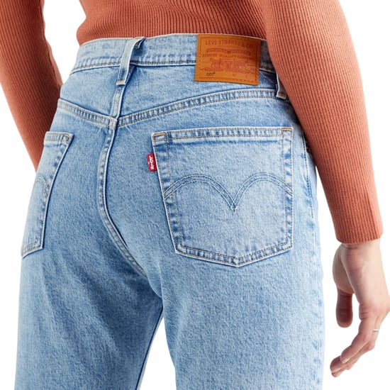 Levis 501 Straight Ankle Grazer-jeans voor dames (Lichtblauw) - Image 4