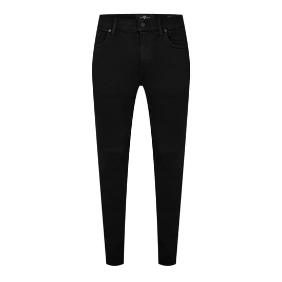 7 For All Mankind Heren Paxtyn 5-pocket taps toelopende jeans (Zwart) - Image 1