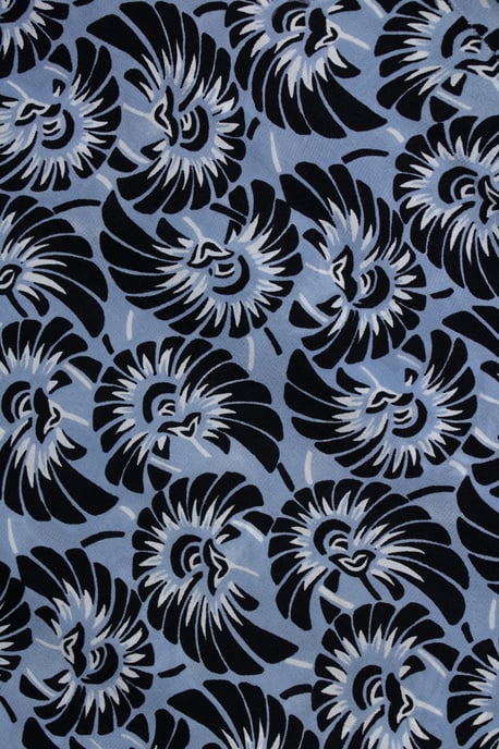 Prada, blauwe bloemenprint zijde casual pantalon - Image 6