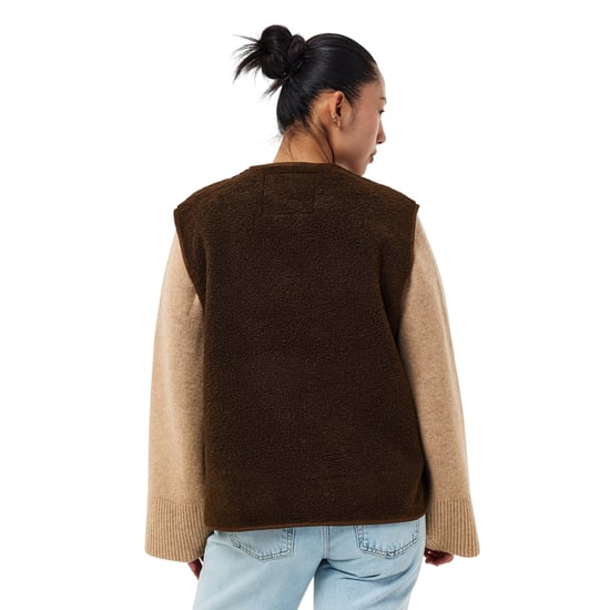 Threadbare Itoje Borg-vest voor dames (Chocolade) - Image 3