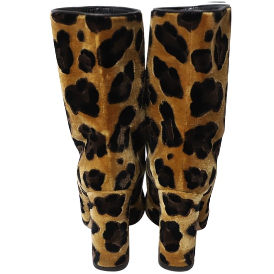 Dolce & Gabbana Kalfslaarsjes met luipaardprint, veelkleurig fluweel - Image 4