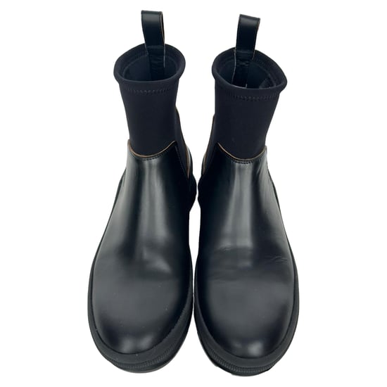 Jil Sander Chelsea Enkellaarsjes in Zwart Leer - Image 5