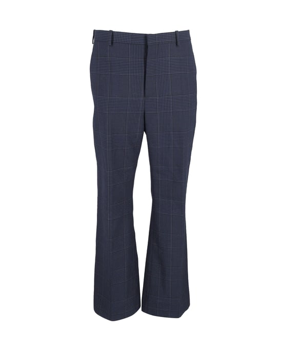 Balenciaga geruite broek van blauw katoen - Image 1
