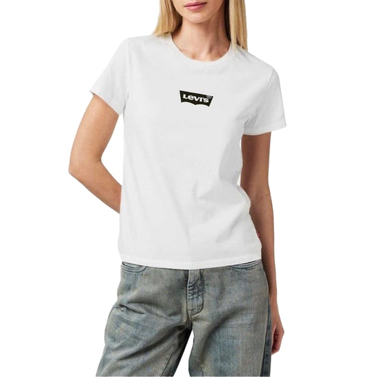 Levis Dames/Dames Grafisch Print T-shirt (Wit) - Image 1