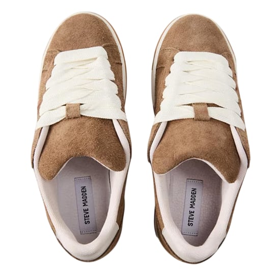 Steve Madden Dames-sneakers met veters en Alysha-logo (Taupe/Bruin) - Image 3
