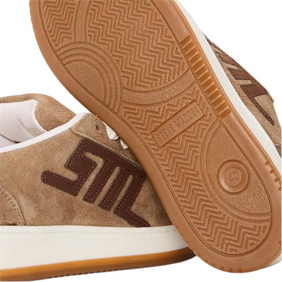 Steve Madden Dames-sneakers met veters en Alysha-logo (Taupe/Bruin) - Image 4
