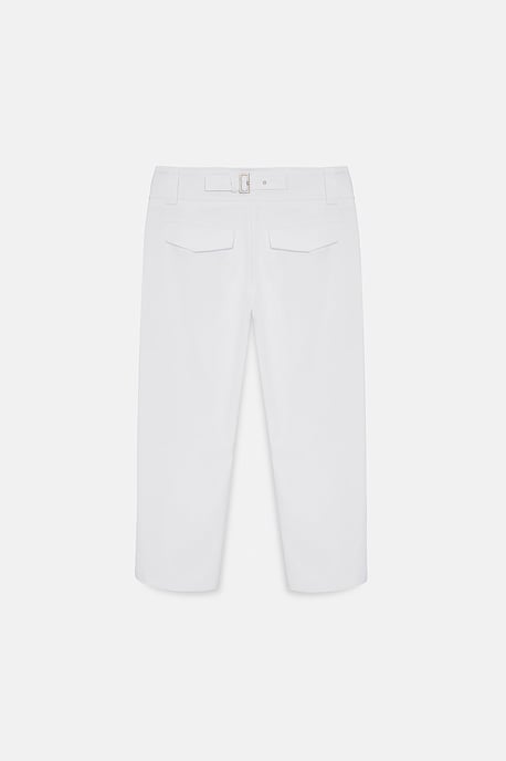 Dames Hoge Taille Wijde Capri Broek - Image 6