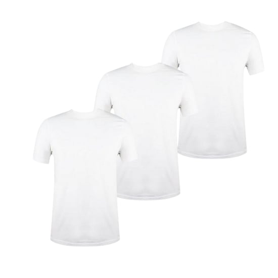 Donnay Effen T-shirt met ronde hals voor heren (set van 3) (Wit) - Image 1
