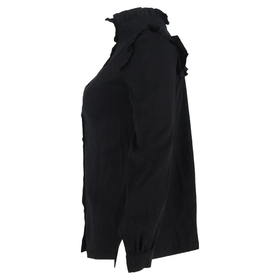 A.P.C. Blouse met lange mouwen en ruches in zwart katoen - Image 2