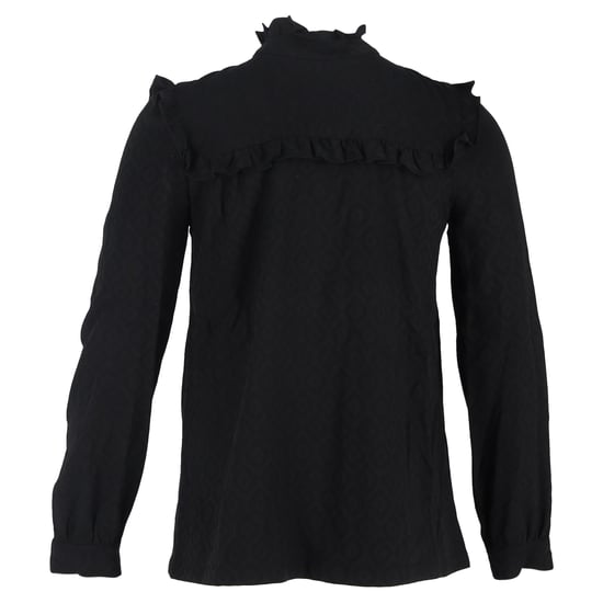 A.P.C. Blouse met lange mouwen en ruches in zwart katoen - Image 3