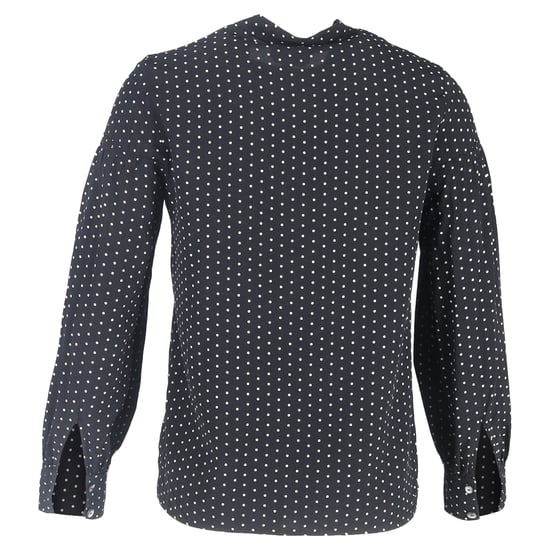 A.P.C. Blouse met lange mouwen en stippen in zwarte zijde - Image 3