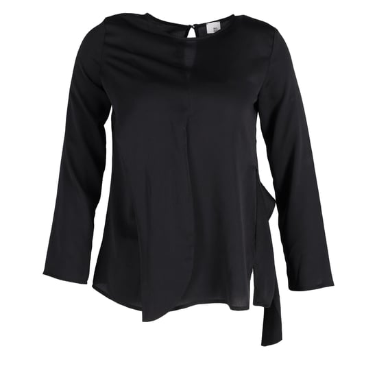 Iris & Ink blouse met lange mouwen van zwart polyester - Image 1