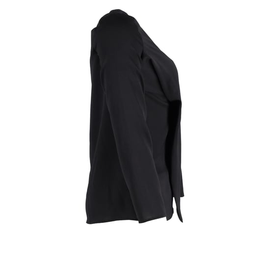 Iris & Ink blouse met lange mouwen van zwart polyester - Image 2