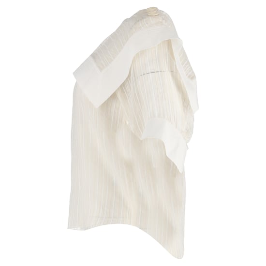Chloé Overlay gestreepte blouse van witte zijde - Image 2