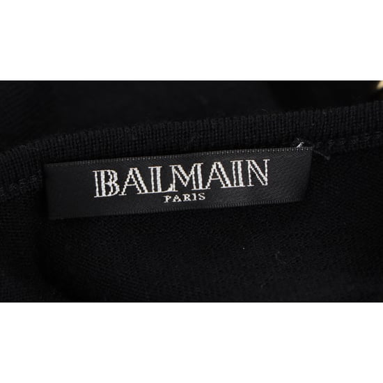 Balmain top met knoopjes in zwarte wol - Image 4