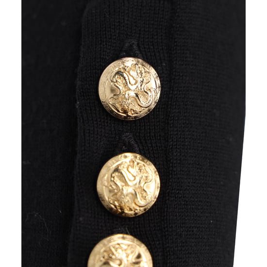 Balmain top met knoopjes in zwarte wol - Image 6