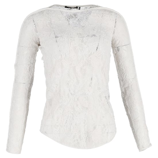 Isabel Marant blouse met bloemenkant in witte polyester - Image 1