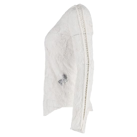 Isabel Marant blouse met bloemenkant in witte polyester - Image 2